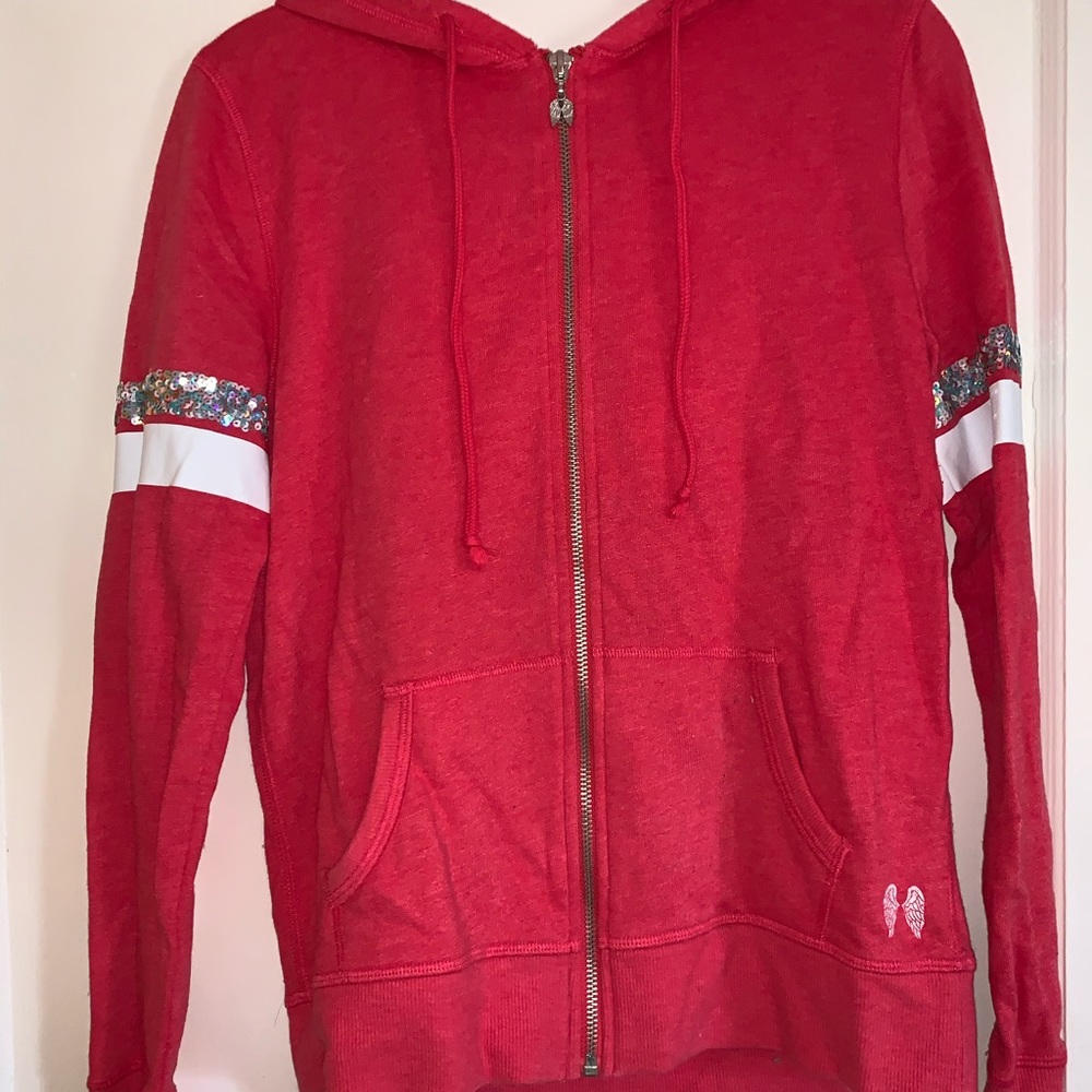 XS Victoria’s Secret hoodie with Sequins!